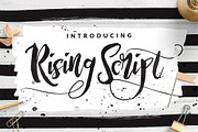 Rising Brush Script, a Script Font by Dirtyline Studio (Thumbnail 1 of 11)