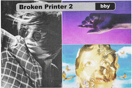 Broken Printer 2 .PSD Template, a Layer Style Add-On by bbymedia.store