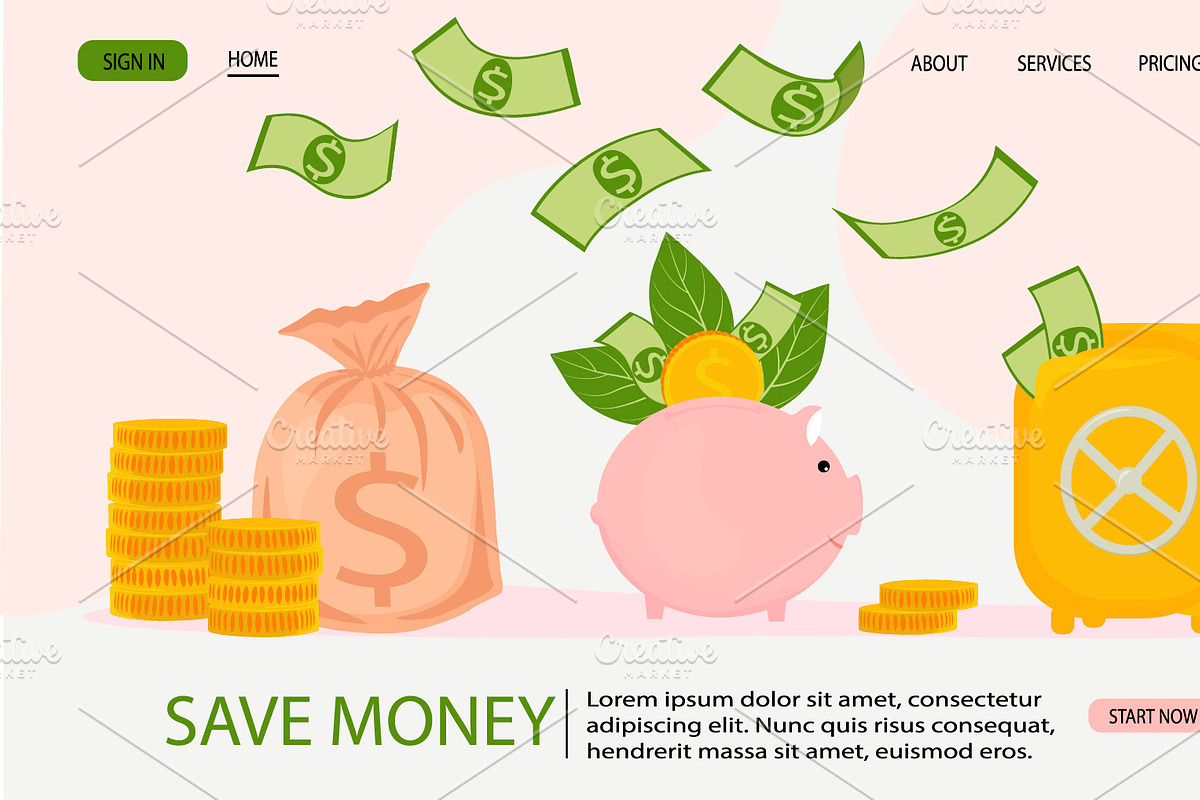 Financial Planner money, stickers, a Finance Illustration by MariiaVasilenko (Photo 8 of 13)