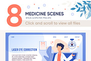 Medicine Vector Scenes, a Landing Page Template by Tera Vector (Thumbnail 2 of 2)