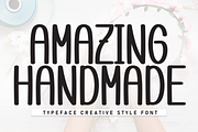 Amazing Handmade | Script Font, a Script Font by Scratchones (Thumbnail 1 of 8)