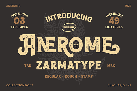 Anerome - Vintage Display Font, a Serif Font by Zarma Type