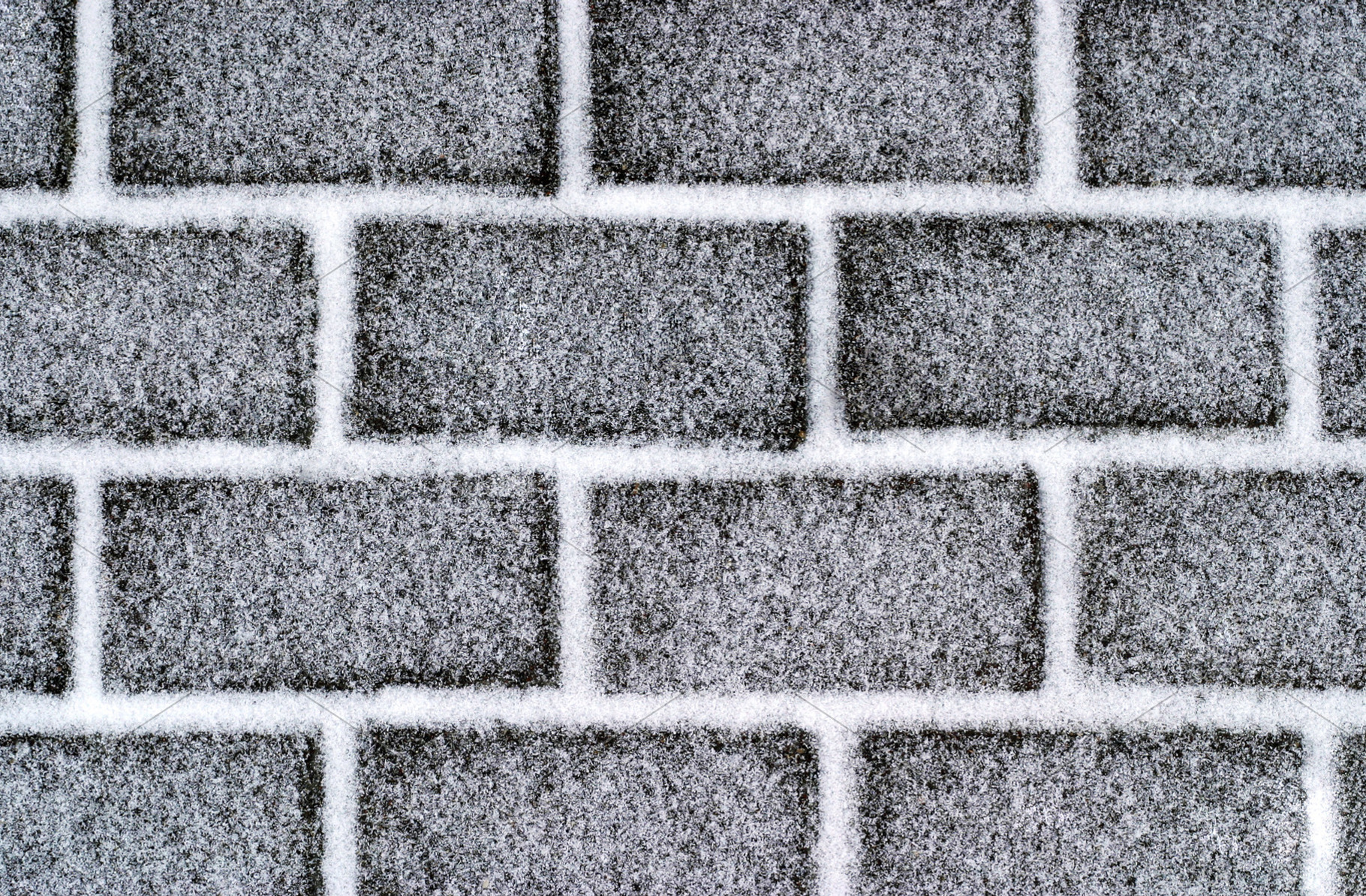 Brickroad with snow, a Photo by saiko3p