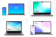 Laptop Macbook Screen Mockup Bundle, a Mac Mockup by graphypix (Thumbnail 1 of 14)