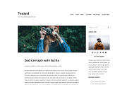 Texted-Text Focused Bootstrap Theme, a WordPress Template by Sami Themes (Thumbnail 2 of 2)