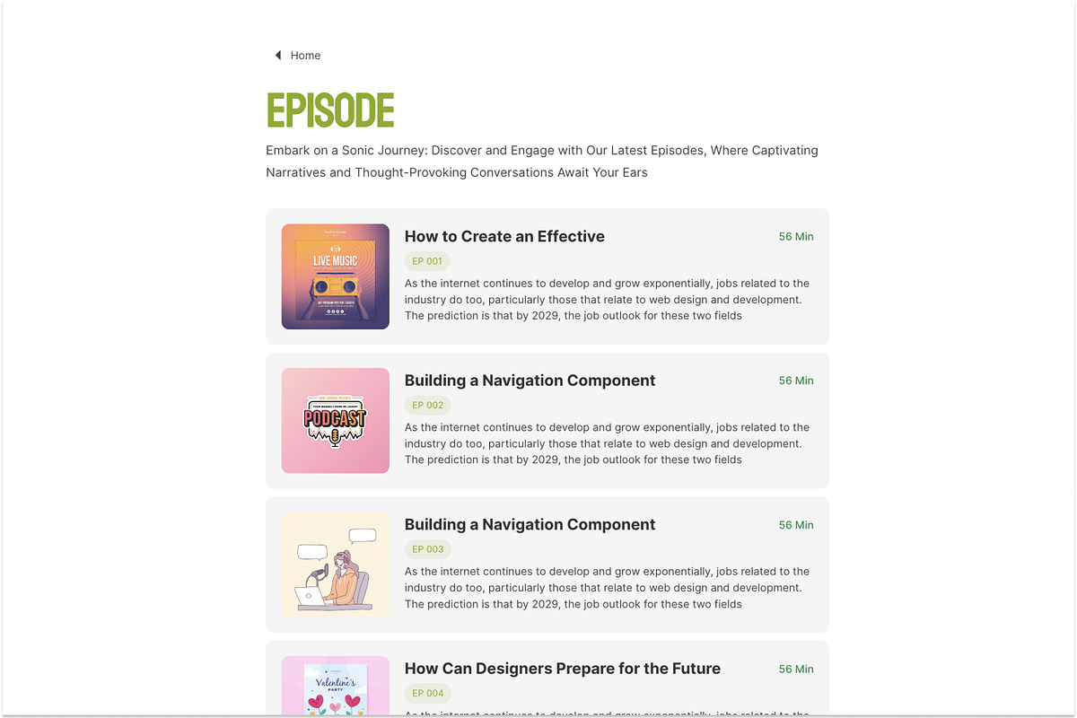 Podcast Framer Template, a Landing Page Template by akinyemiolabode (Photo 3 of 4)