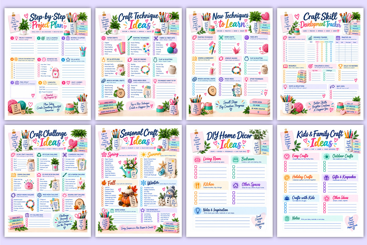 Craft Idea Collection Journal | Craf, a Stationery Template by Mustafiz (Photo 4 of 4)