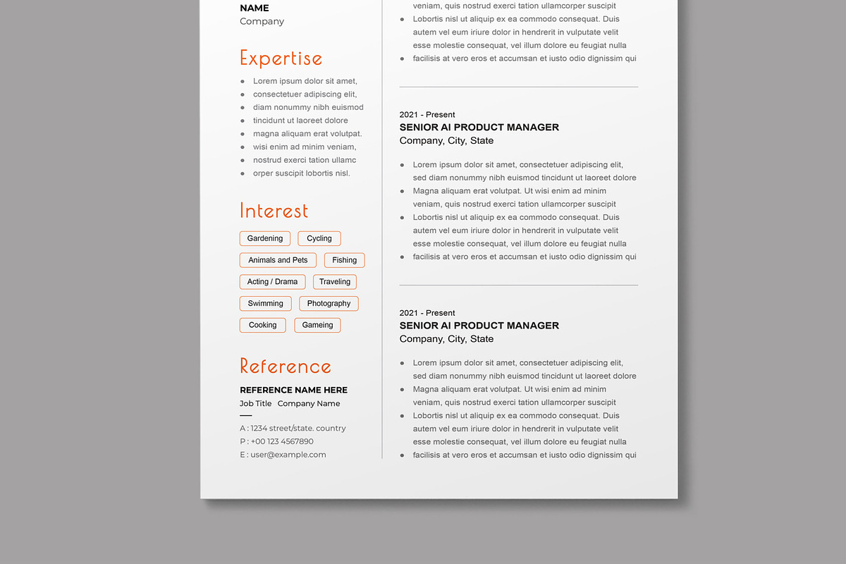 Clean Resume, a Resume Template by MightyDesign (Photo 5 of 8)