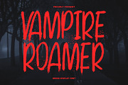 Vampire Roamer Brush Display Font, a Sans Serif Font by Maulana Creative (Thumbnail 1 of 7)