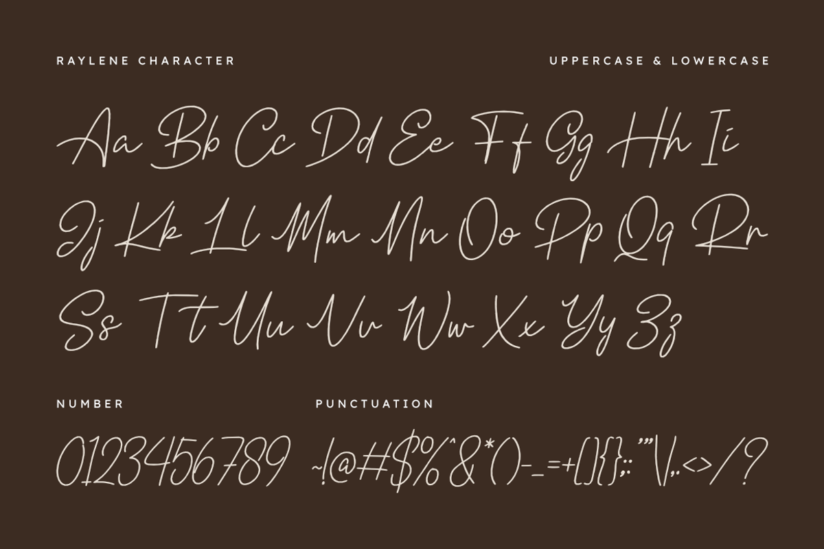 Raylene — Modern Signature Font, a Handwritten Font by Masyafi Studio (Photo 2 of 8)