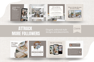 Interior Design Instagram Templates