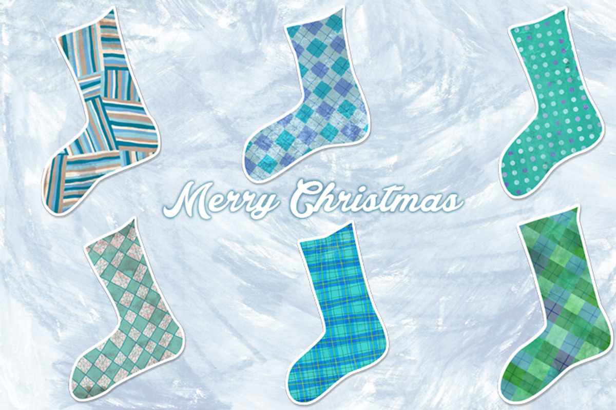 Christmas Socks Clipart, an Object Graphic by Dora Katona (Photo 2 of 2)