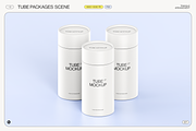 Paper Tube Package Mockup Set 2, a Cups & Container Mockup by Samolevsky (Thumbnail 10 of 17)