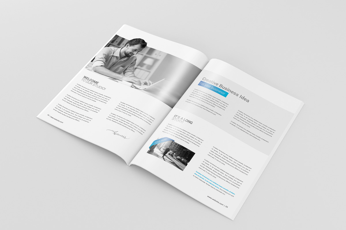 A4 Magazine / Brochure Mock-Up, a Books & Magazine Mockup by Toasin Studio