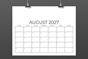 2027 8.5x11 Inch DIY Calendar, a Stationery Template by Running With Foxes (Thumbnail 5 of 8)