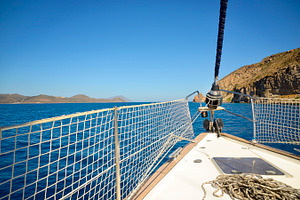 sailing a sailboat