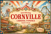 Cornville - Carnival Typeface, a Sans Serif Font by HipFonts (Thumbnail 1 of 9)