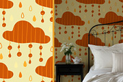 Rainy day vector Clipart & Patterns, a Seasonal Illustration by Carpet Tapete Pretzel (Thumbnail 9 of 9)