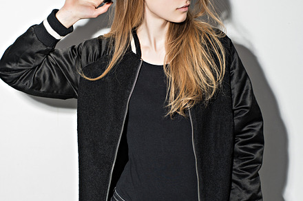 Hipster girl posing on white background stock photo containing background and, a Beauty & Fashion Photo by Serovphoto