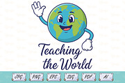 Teaching the World Teacher T-Shirt, an Object Illustration by Ghagra (Thumbnail 1 of 7)