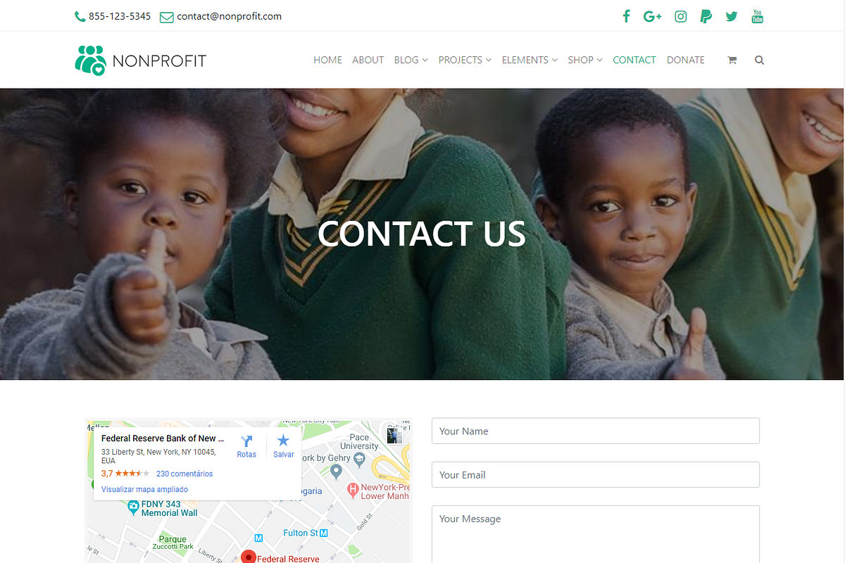 Nonprofit Charity WordPress Theme, a WordPress Template by Visualmodo (Photo 7 of 23)