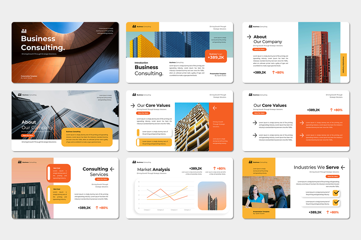 Business Consulting Keynote Template, a Presentation Template by Iqsiart Studio (Photo 2 of 3)