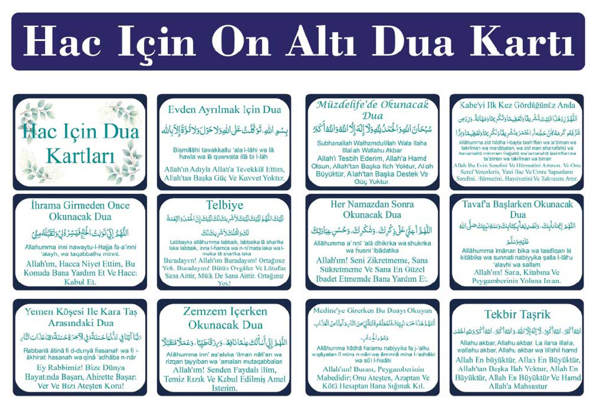 Turkish Hajj Dua Cards Hac Dua Kartı, a Card Template by DigitalsDesigns