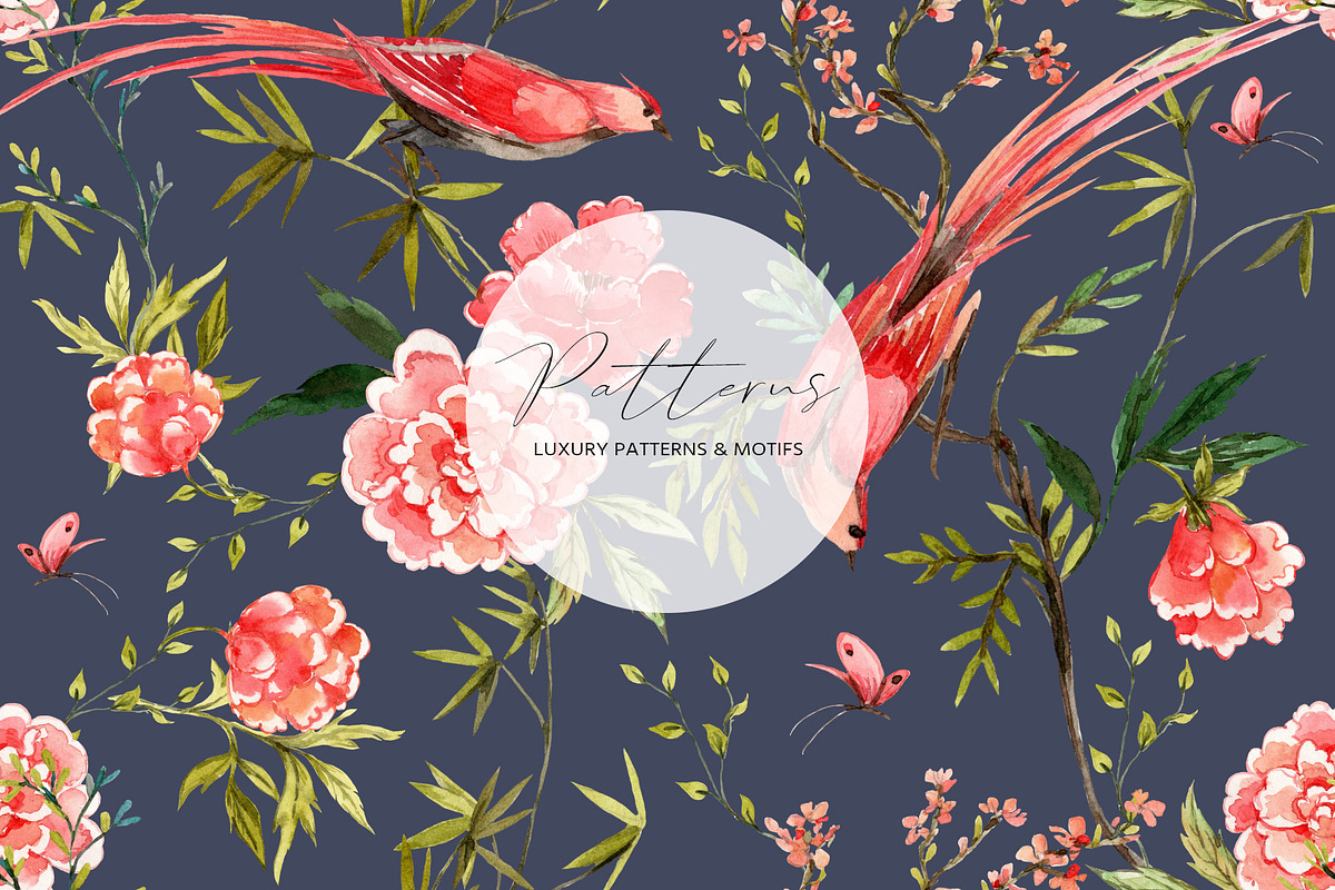 Chinoiserie Paradise, a Pattern Graphic by HannaStudio (Photo 5 of 8)