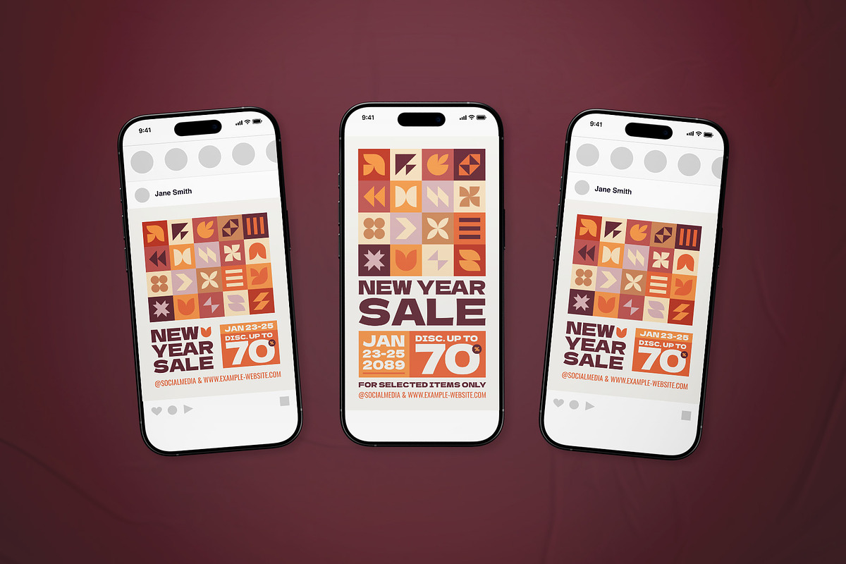 New Year Sale Flyer Set, a Flyer Template by The Good Store (Photo 2 of 2)