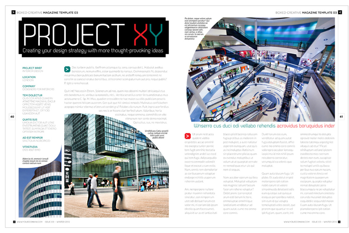 Magazine Template InDesign 03, a Magazine Template by Love Graphic Design (Photo 29 of 36)