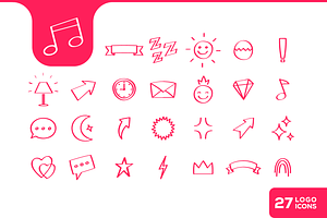Kids Doodle Sign Playful Icon, an Outline Icon by devastd