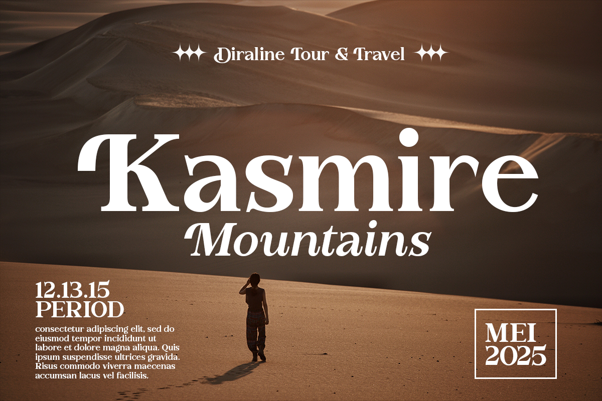 Diraline - Modern Serif Font, a Serif Font by RagamKata (Photo 6 of 10)