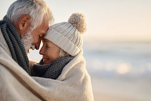 Happy senior couple embracing tender, a Person Photo by MistyDay