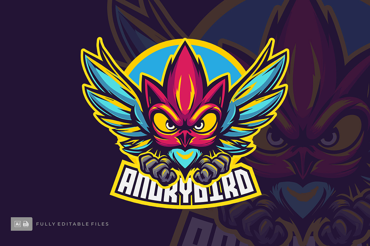Angry bird Logo Templates, a Branding & Logo Template by Stock Shape