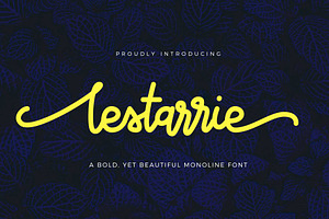 Lestarrie Monoline Font