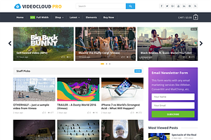 VideoCloud Pro - WP Video Theme