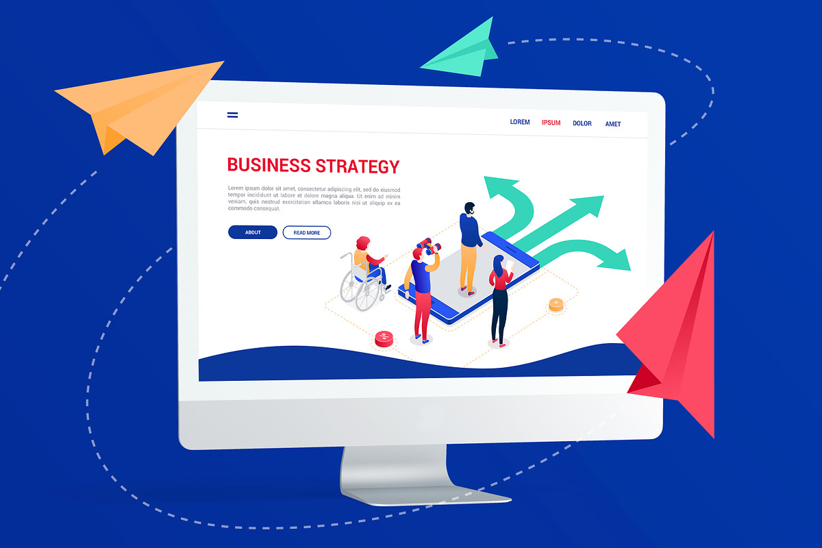 Isometric business team - collection, an iPhone Mockup by Boyko Pictures (Photo 2 of 7)