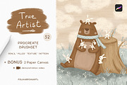 True Artist. Procreate Brushes, a Brush Add-On by polikarpovaart (Thumbnail 1 of 12)