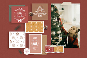 Cozy Christmas - Clipart & Patterns