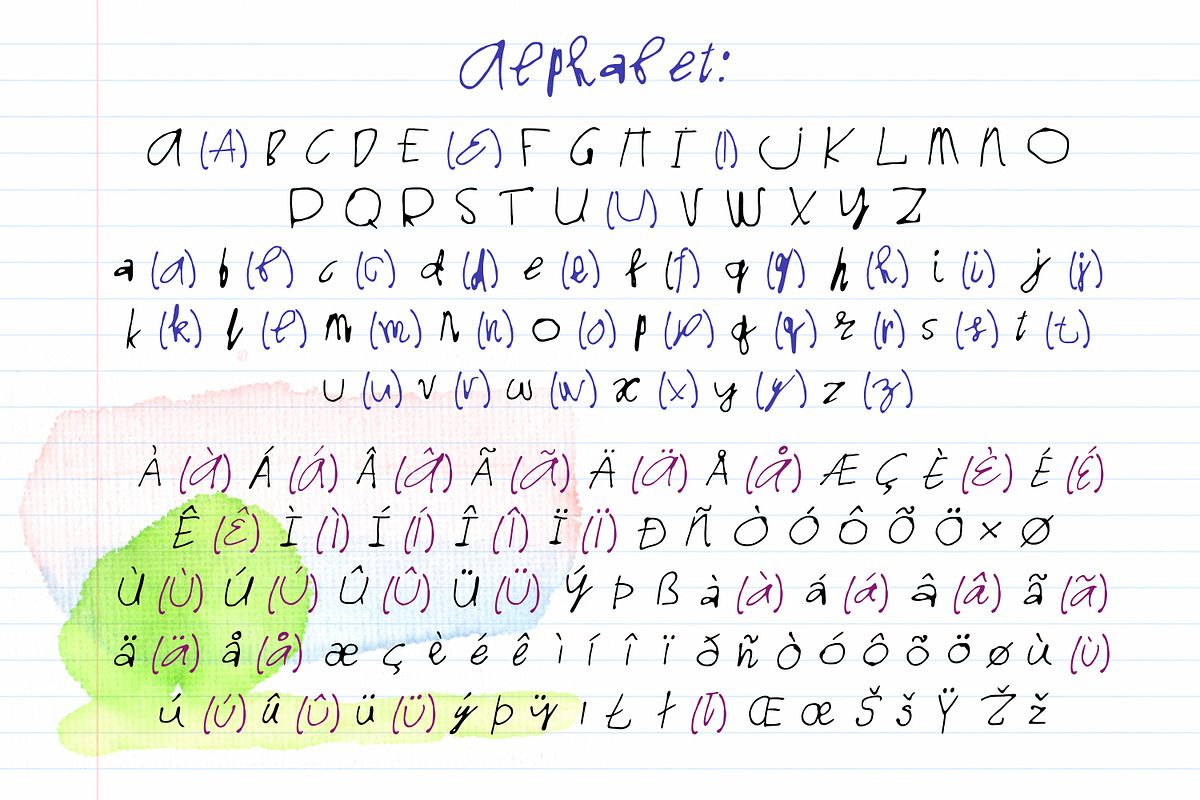 Quirky Inky Type – Handwritten Font, a Handwritten Font by SweetRenieDesigns (Photo 2 of 5)