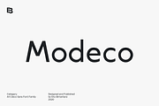 Modeco; Art Deco Geometric Sans, a Sans Serif Font by Eko Bimantara (Thumbnail 1 of 9)