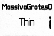 Massiva GrotesQ Thin, a Sans Serif Font by dawnland (Thumbnail 1 of 5)