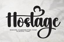 Hostage | Script Font