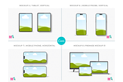 Digital Device Mockups for Canva, a Device Mockup by Mockup Scene (Thumbnail 5 of 16)