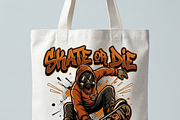 Skate Or Die Gas Mask Rider, a Shirt Mockup by Vector Stall (Thumbnail 11 of 14)