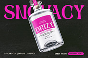 Snovacy - Psychedelic Display Font, a Sans Serif Font by Drizy (Thumbnail 9 of 10)