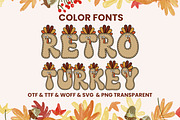 Retro Thanksgiving - Color Fonts, a Font by Adalin Shop (Thumbnail 4 of 9)