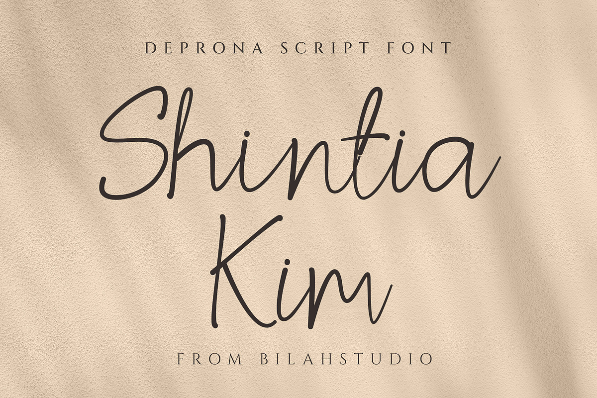 Deprona - Modern Script Font, a Script Font by Bilahstudio (Photo 8 of 11)