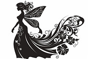Silhouette of a fairy with delicate, an Illustration by Amazin_art (Thumbnail 6 of 13)