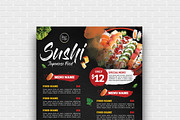 Shshi Restaurant Menu Flyer, a Flyer Template by GreenPixi (Thumbnail 4 of 4)